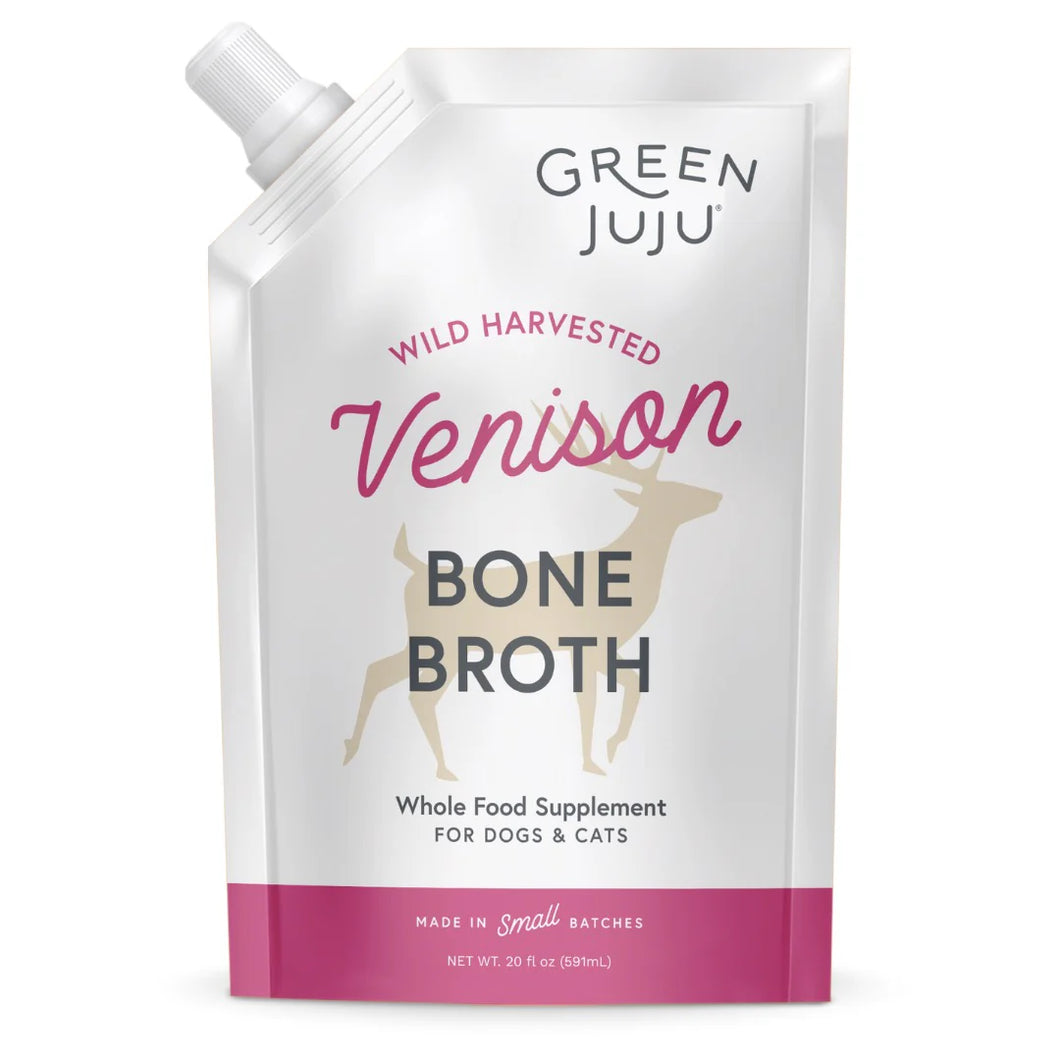 GREEN JUJU VENISON BONE BROTH 20OZ