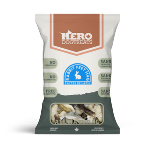 HERO DEHYDRATED RABBIT FEET 114G