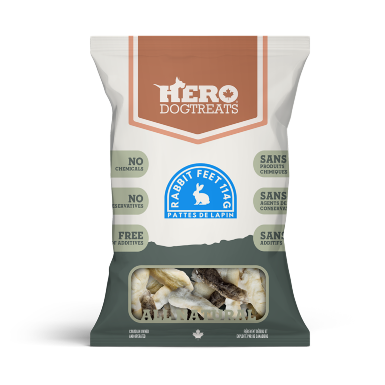 HERO DEHYDRATED RABBIT FEET 114G