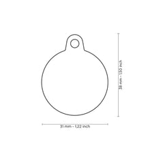 Load image into Gallery viewer, MY FAMILY ALUMINUM CIRCLE PINK/PINK RUBBER TAG
