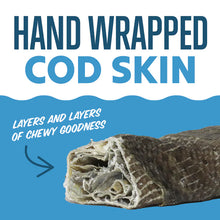 Load image into Gallery viewer, ICELANDIC COD SKIN CHEW STICK 5&quot; 3PACK
