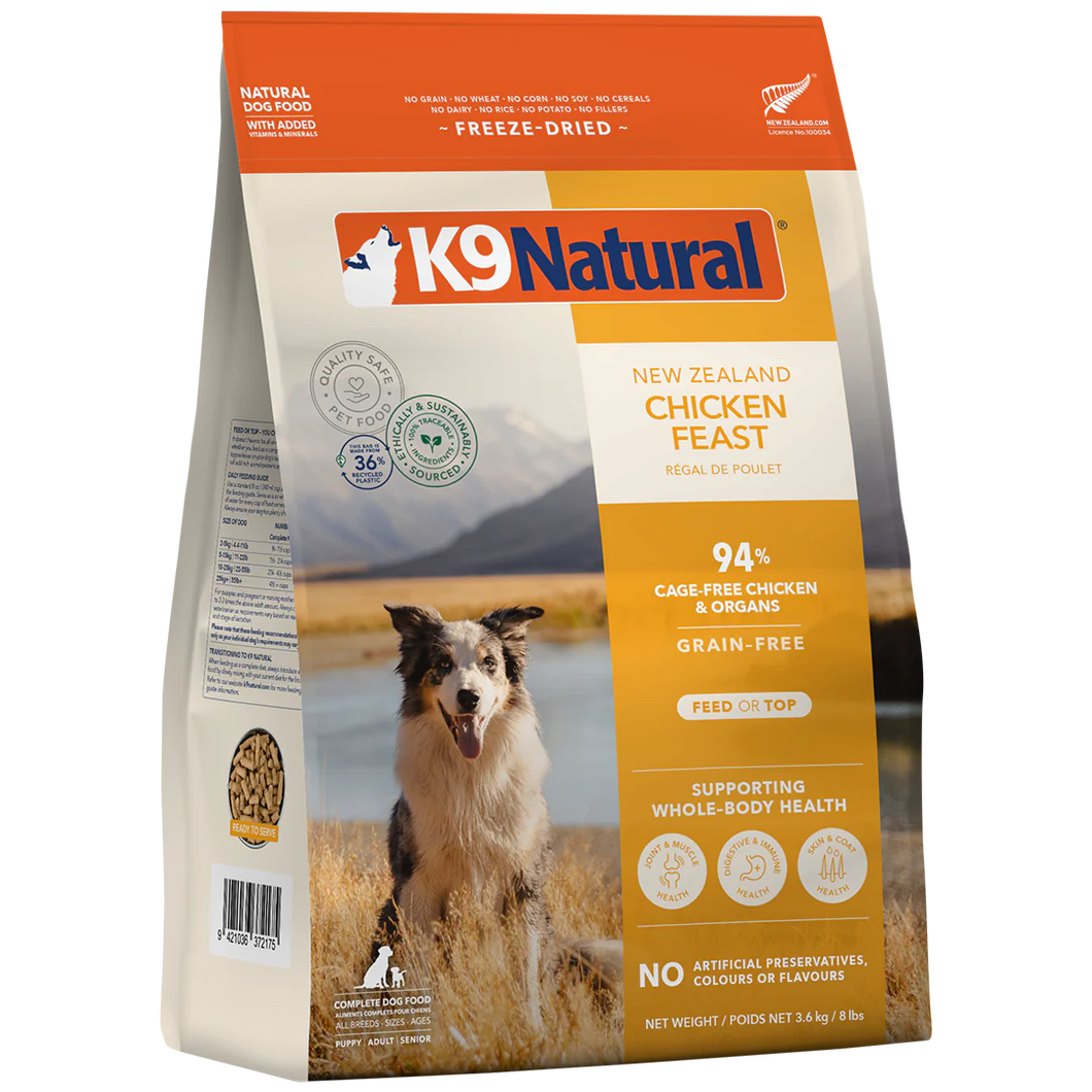 K9 NATURAL FREEZE DRIED CHICKEN 3.6KG