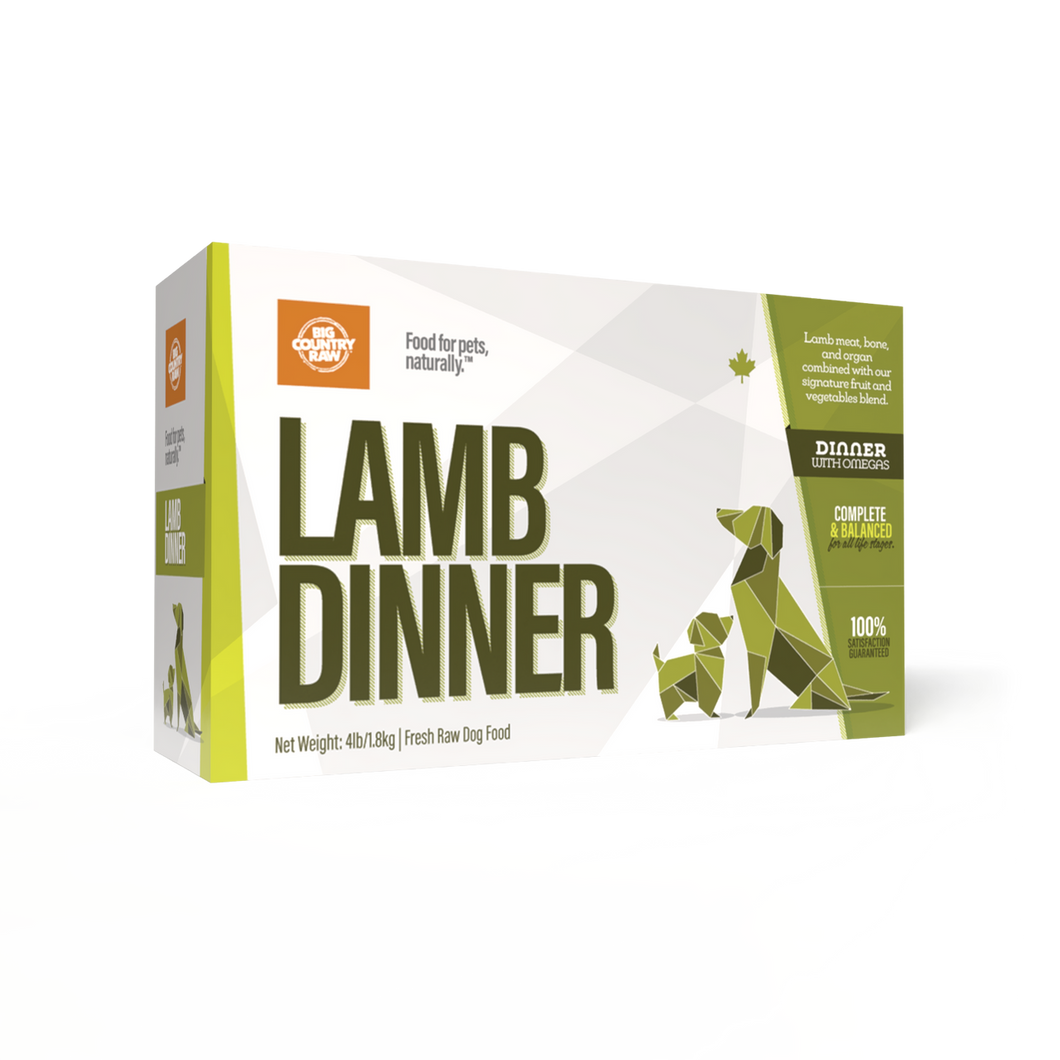 BIG COUNTRY RAW LAMB DINNER CARTON 4LB
