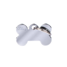 Load image into Gallery viewer, MY FAMILY CHROMED BONE SMALL TAG
