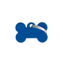 Load image into Gallery viewer, MY FAMILY ALUMINUM BONE BLUE SMALL TAG
