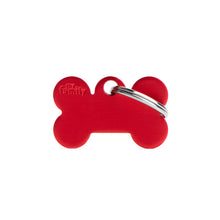 Load image into Gallery viewer, MY FAMILY ALUMINUM BONE RED SMALL TAG
