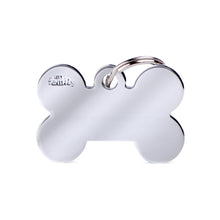 Load image into Gallery viewer, MY FAMILY CHROMED BONE BIG TAG
