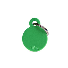 Load image into Gallery viewer, MY FAMILY ALUMINUM ROUND GREEN SMALL TAG
