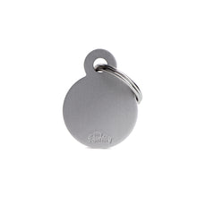 Load image into Gallery viewer, MY FAMILY ALUMINUM ROUND GREY SMALL TAG
