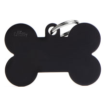 Load image into Gallery viewer, MY FAMILY ALUMINUM BONE BLACK XLG TAG
