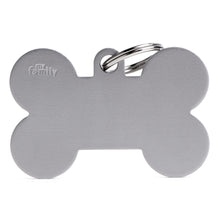 Load image into Gallery viewer, MY FAMILY ALUMINUM BONE GREY XLG TAG
