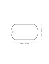 Load image into Gallery viewer, MY FAMILY ALUMINUM MILITARY BLACK BIG TAG
