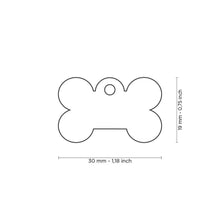 Load image into Gallery viewer, MY FAMILY ALUMINUM BONE PURPLE SMALL TAG
