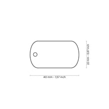 Load image into Gallery viewer, MY FAMILY ALUMINUM MILITARY BLACK SMALL TAG
