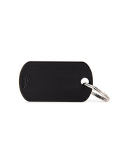 Load image into Gallery viewer, MY FAMILY ALUMINUM MILITARY BLACK SMALL TAG
