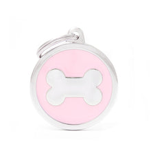 Load image into Gallery viewer, MY FAMILY CIRCLE BONE PINK BIG TAG
