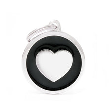 Load image into Gallery viewer, MY FAMILY CIRCLE HEART BLACK BIG TAG
