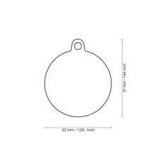 Load image into Gallery viewer, MY FAMILY CIRCLE RED/WHITE BONE TAG
