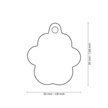 Load image into Gallery viewer, MY FAMILY GLITTER PAW BLACK BIG TAG
