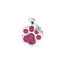 Load image into Gallery viewer, MY FAMILY GLITTER PAW PINK TAG
