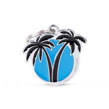 Load image into Gallery viewer, MY FAMILY PALMS LIGHT BLUE TAG
