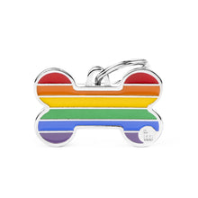 Load image into Gallery viewer, MY FAMILY RAINBOW BONE BIG TAG

