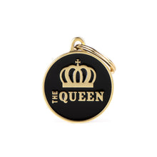Load image into Gallery viewer, MY FAMILY SATIN GOLD RING QUEEN W/BLACK TAG
