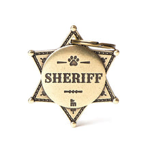 Load image into Gallery viewer, MY FAMILY SHERIFF STAR ENGLISH BRASS
