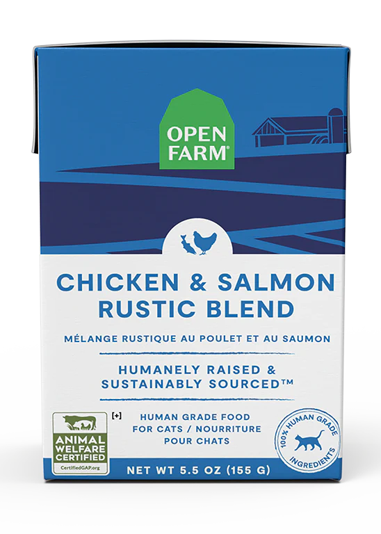 OPEN FARM CHICKEN AND SALMON RUSTIC BLEND CAT 5.5OZ