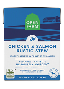 OPEN FARM CHICKEN AND SALMON STEW DOG 12.5OZ