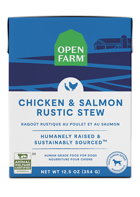 OPEN FARM CHICKEN AND SALMON STEW DOG 12.5OZ