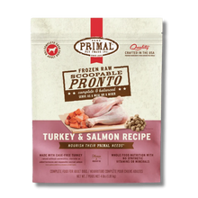Load image into Gallery viewer, PRIMAL PRONTO TURKEY &amp; SALMON DOG 4LB
