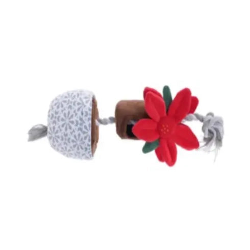 TALL TAILS POINSETTIA TUG & TREAT TOY