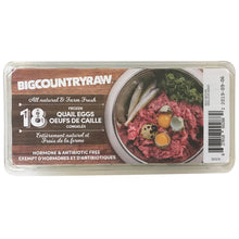 Load image into Gallery viewer, BIG COUNTRY RAW FROZEN QUAIL EGGS 18CT

