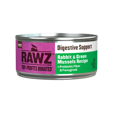 Load image into Gallery viewer, RAWZ DIGESTIVE SUPPORT RABBIT &amp; GREEN MUSSELS CAT CAN 5.5OZ
