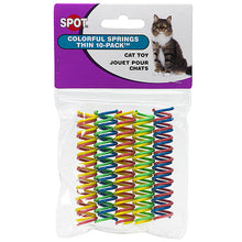 Load image into Gallery viewer, SPOT COLOURFUL SPRINGS (THIN) CAT TOY 10PK

