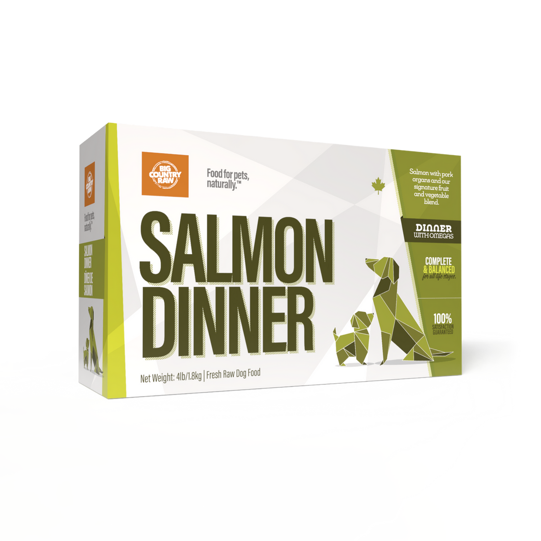 BIG COUNTRY RAW SALMON DINNER CARTON 4LB