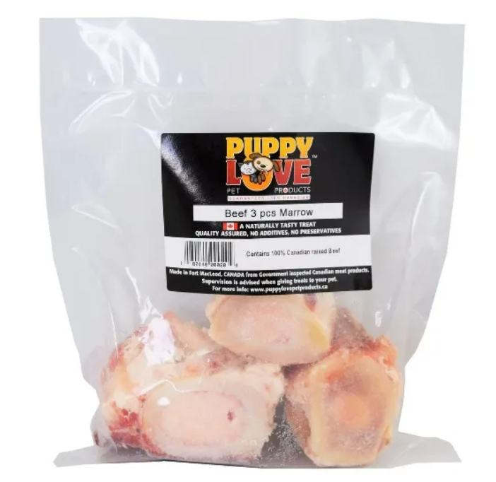 PUPPY LOVE BEEF MARROW BONE 3PC