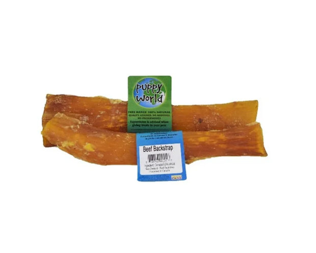 PUPPY WORLD BEEF BACKSTRAP EACH
