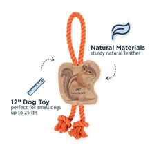Load image into Gallery viewer, TALL TAILS LEATHER TUG CHIPMUNK 12"
