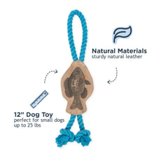 Load image into Gallery viewer, TALL TAILS LEATHER TUG FISH 12"
