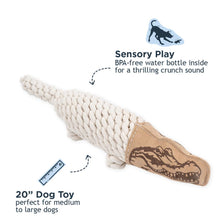 Load image into Gallery viewer, TALL TAILS LEATHER/ROPE CRUNCH CROCODILE 20"
