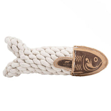 Load image into Gallery viewer, TALL TAILS LEATHER/ROPE CRUNCH FISH 5"
