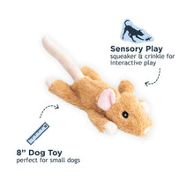 Load image into Gallery viewer, TALL TAILS STUFFLESS MOUSE W/SQUEAKER 8"
