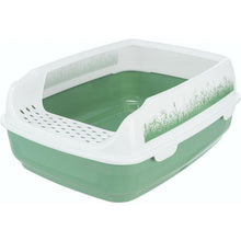 Load image into Gallery viewer, TRIXIE DELIO LITTER TRAY WITH RIM GREEN

