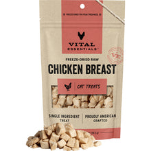 Load image into Gallery viewer, VITAL ESSENTIALS CAT FREEZE DRIED RAW CHICKEN BREAST TREAT 2.1OZ
