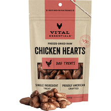 Load image into Gallery viewer, VITAL ESSENTIALS DOG FREEZE DRIED RAW CHICKEN HEART TREAT 1.9OZ
