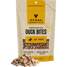 Load image into Gallery viewer, VITAL ESSENTIALS DOG FREEZE DRIED RAW DUCK BITES 5.5OZ
