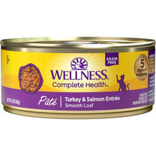 Load image into Gallery viewer, WELLNESS TURKEY &amp; SALMON CAT CAN 155G
