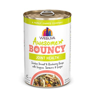WERUVA AWESOME BOUNCY JOINT HEALTH CHICKEN BREAST & RICEBERRY W/VEGGIES TURMERIC & GINGER DOG CAN 14OZ